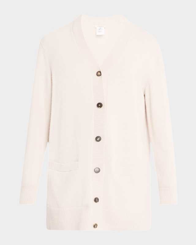Button-Down Wool-Cashmere Cardigan
